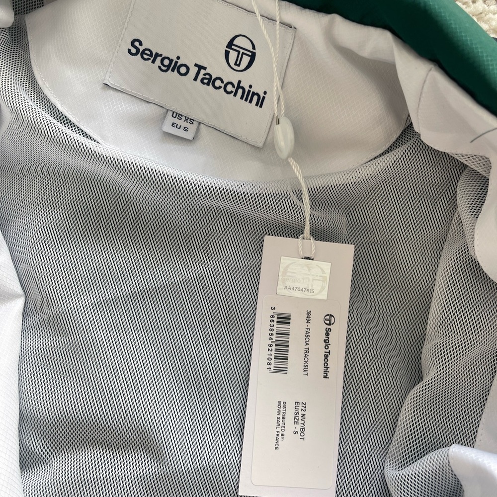 Sergio Tacchini Green and White Track Suit (Jacket+Pants) - Picture 4 of 8
